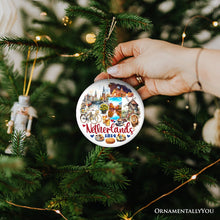Carregar imagem no visualizador da galeria, Picturesque Netherlands Heritage Christmas Ornament, Dutch Landmarks and Culture Travel Souvenir Gift
