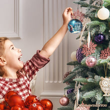 Load image into Gallery viewer, Snowflakes are Kisses from Heaven Christmas Ornament, Snowman in Magical Night Remembrance Gift
