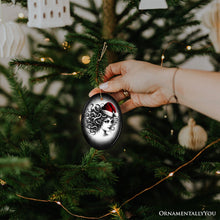 Carregar imagem no visualizador da galeria, Bewitching Medusa with Santa Hat Ornament, Alluring Christmas Decoration for Halloween Tree Keepsake
