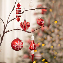 Load image into Gallery viewer, Christmas Paradise Ornament Bundle Mega Set, 155 Red and White Baubles with Many Themes
