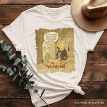 Load image into Gallery viewer, Edgar Allan Pooh T-Shirt, Vintage Halloween Mystery Piglet and Eeyore Tale Tee
