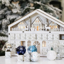 Load image into Gallery viewer, Elegant Blue Winter Theme Christmas Ornament Bundle, 9 Piece Snow and Tree Baubles
