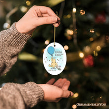 Load image into Gallery viewer, Life&#39;s Ups and Downs are Easier With a Friend Ornament, Pooh Bear&#39;s Uplifting Quote Christmas Keepsake and Decor

