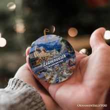 Carregar imagem no visualizador da galeria, Picturesque Leavenworth Town in the Cascade Mountains Ornament, Washington State Souvenir and Christmas Decoration
