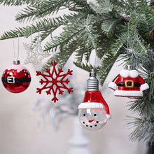 Load image into Gallery viewer, Super Santa Christmas Ornament Mega Bundle Set, Red and White Baubles, Snowman, Suit, Belt, and Snowflakes
