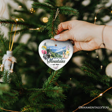 Carregar imagem no visualizador da galeria, Artistic Great Smoky Mountains Ornament, Ceramic Tennessee Travel Souvenir and Gift
