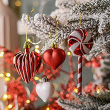 Load image into Gallery viewer, Christmas Paradise Ornament Bundle Mega Set, 155 Red and White Baubles with Many Themes
