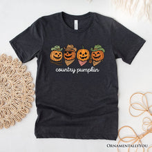 Load image into Gallery viewer, Country Pumpkin Rustic T-Shirt, Cute Fall Tee for Autumn Season

