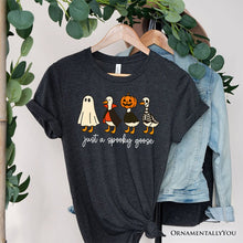 Load image into Gallery viewer, Just a Spooky Goose T-Shirt, Funny Halloween Costumes Tee
