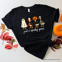 Load image into Gallery viewer, Just a Spooky Goose T-Shirt, Funny Halloween Costumes Tee
