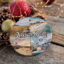 Carregar imagem no visualizador da galeria, Rehoboth Beach Ceramic Ornament, Delaware Coastal Christmas Gift and Souvenir
