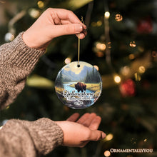 Carregar imagem no visualizador da galeria, Artistic Yellowstone National Park Christmas Ornament, Gift for Nature Lovers
