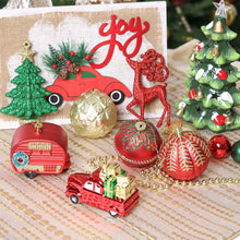 Load image into Gallery viewer, Rustic Christmas Adventure Ornament Bauble 60 Piece Set, Camping Truck, Acorns, Woods Theme
