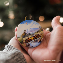Load image into Gallery viewer, Artistic Natural Beauty of African Landscapes and Wildlife with Quotes Ornament, Christmas Gift or Travel Souvenir, Safari, Serengeti and Mount Kilimanjaro
