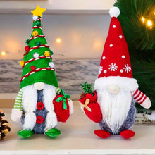 Carregar imagem no visualizador da galeria, Jolly Companions Christmas Gnome Decor Set of Two, Plush Xmas Home Decor
