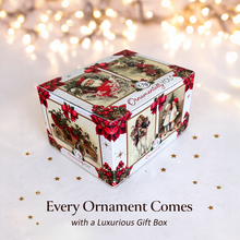 Cargar imagen en el visor de la galería, Majestic Deer in Gold Armor Ornament, Regal Christmas Tree Decor

