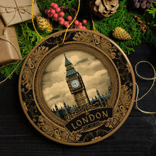 Load image into Gallery viewer, Vintage Victorian Style Big Ben Ornament, London Traveler Souvenir
