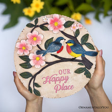 Carregar imagem no visualizador da galeria, Blossoming Songbirds Positivity Stepping Stone, 9.5&quot; Happiness Garden Decoration and Support Gift
