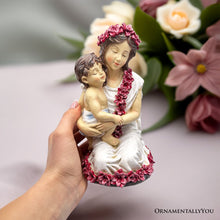 Carregar imagem no visualizador da galeria, A Mother’s Embrace Figurine, 8&quot; Child and Mom Heartwarming Tabletop Statue Decoration
