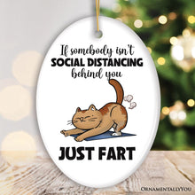 Carregar imagem no visualizador da galeria, If Somebody Isn't Social Distancing Just Fart Quirky Cat, Cute and Funny Christmas Gift

