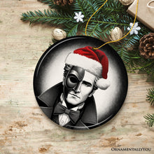 Load image into Gallery viewer, Enigmatic Phantom of the Opera with Santa Hat Ornament, Captivating Halloween Tree Keepsake Christmas Decor
