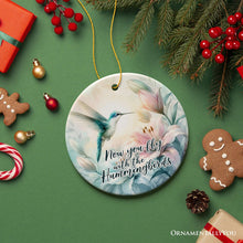 Carregar imagem no visualizador da galeria, Ethereal Fly with the Hummingbirds Ornament, Remembrance Gift

