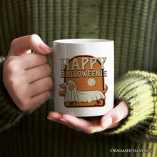 Carregar imagem no visualizador da galeria, Happy Halloweenie, Personalized Halloween Mug, Retro Halloween Dachshund Gift with Custom Name
