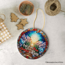 Load image into Gallery viewer, Stairway to Heaven Stained Glass Ornament, Christmas in Heaven Memorial Gift
