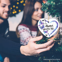 Carregar imagem no visualizador da galeria, Artistic Butterfly Always with You Ornament, Christmas Memorial Gift
