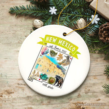 Carregar imagem no visualizador da galeria, Artistic New Mexico State Themes and Landmarks Christmas Ornament
