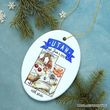 Carregar imagem no visualizador da galeria, Artistic Utah State Themes and Landmarks Christmas Ornament
