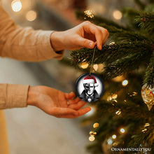Load image into Gallery viewer, Enigmatic Phantom of the Opera with Santa Hat Ornament, Captivating Halloween Tree Keepsake Christmas Decor
