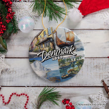 Carregar imagem no visualizador da galeria, Majestic Denmark Landmarks Ornament, Scandinavian Heritage Christmas Gift and Copenhagen Souvenir
