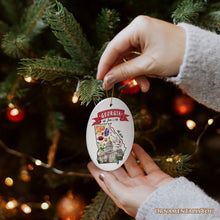 Carregar imagem no visualizador da galeria, Artistic Georgia State Themes and Landmarks Christmas Ornament
