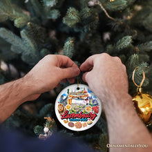 Load image into Gallery viewer, Enchanting Luxembourg Christmas Ornament, European Heritage of Castle and Landmarks Keepsake
