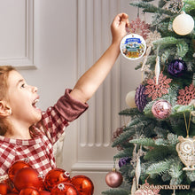 Carregar imagem no visualizador da galeria, Artistic North Dakota State Themes and Landmarks Christmas Ornament
