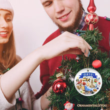 Carregar imagem no visualizador da galeria, Artistic Ohio State Themes and Landmarks Christmas Ornament

