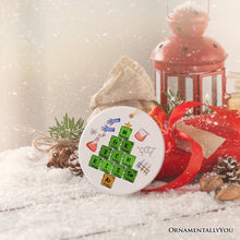 Carregar imagem no visualizador da galeria, Periodic Table Scientist Christmas Ornament
