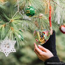 Carregar imagem no visualizador da galeria, Winter Wonderland German Shepherd Ornament, Gift and Decor for Cozy Christmas
