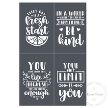 Carregar imagem no visualizador da galeria, Fresh Start - Mesh Stencil 5.5x8.5
