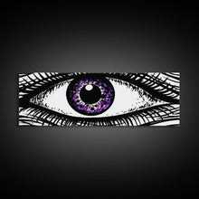 Carregar imagem no visualizador da galeria, Big Eye Art, Line Art Print, Canvas Print, Eye Canvas Art, Eye Art Original, Framed Art Print, Wall Decor, Panoramic, Wall Art, Canvas Print
