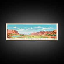 Carregar imagem no visualizador da galeria, Canyonlands National Park, Panoramic Utah Travel Art, National Park Print, Minimalist Travel Art, Midcentury Modern Style Landscape

