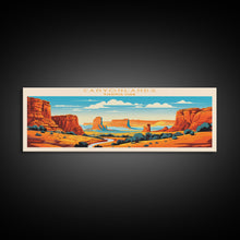 Carregar imagem no visualizador da galeria, Canyonlands National Park, Panoramic Utah Travel Art, National Park Print, Minimalist Travel Art, Midcentury Modern Style Landscape
