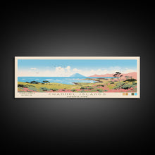 Cargar imagen en el visor de la galería, Channel Islands National Park Panoramic California Travel Art, National Park Print, Minimalist Travel Art, Midcentury Modern Style Landscape
