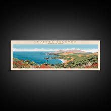 Cargar imagen en el visor de la galería, Channel Islands National Park Panoramic California Travel Art, National Park Print, Minimalist Travel Art, Midcentury Modern Style Landscape
