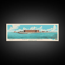 Carregar imagem no visualizador da galeria, Dry Tortugas National Park, Panoramic Florida Travel Art, National Park Print, Minimalist Travel Art, Midcentury Modern Style Landscape
