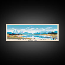 Load image into Gallery viewer, Gates Of The Arctic National Park Panoramic Alaska Travel Art, National Park Print, Minimalist Travel Art, Midcentury Modern Style Landscape
