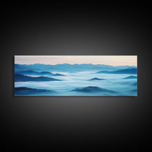 Load image into Gallery viewer, Blue Ridge Mountains Panoramic Wall Art, Bluebridge Mountains National Parkway, Beautiful Cabin Decor, Boho Photography Wall Art Print
