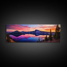 Load image into Gallery viewer, Panoramic of Crater Lake National Park, Extra Large Wall Art, Panoramic Wall Art, Panoramic Print, Landscape Photography, Landscape Print
