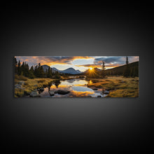 Cargar imagen en el visor de la galería, Panoramic Print of Rocky Mountain National Park Extra Large Wall Art, Panoramic Wall Art, Panoramic Landscape Print, Landscape Photography
